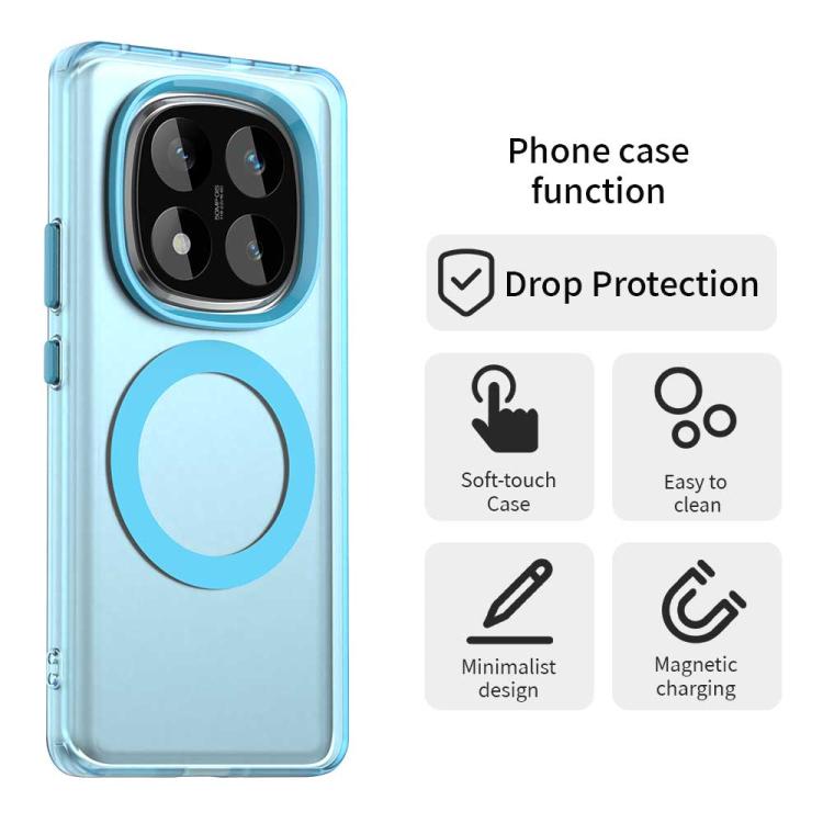 For Redmi Note 14 Pro 4G Candy Magsafe PC Hybrid TPU Phone Case