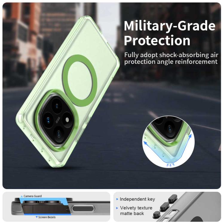 For Redmi Note 14 Pro 4G Candy Magsafe PC Hybrid TPU Phone Case
