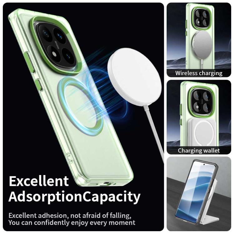For Redmi Note 14 Pro 4G Candy Magsafe PC Hybrid TPU Phone Case