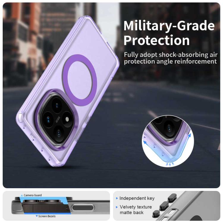For Redmi Note 14 Pro 4G Candy Magsafe PC Hybrid TPU Phone Case
