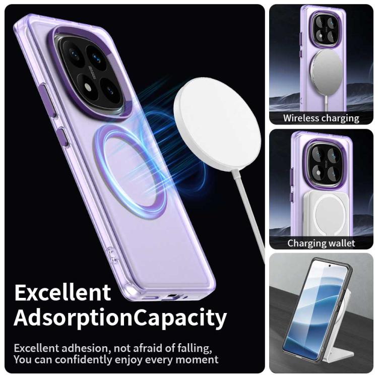 For Redmi Note 14 Pro 4G Candy Magsafe PC Hybrid TPU Phone Case