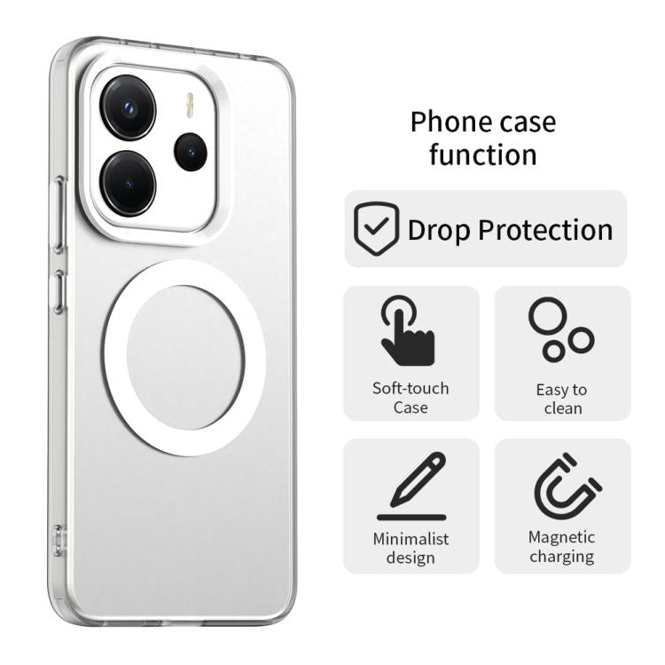 For Redmi Note 14 4G 164.84mm Candy Magsafe PC Hybrid TPU Phone Case