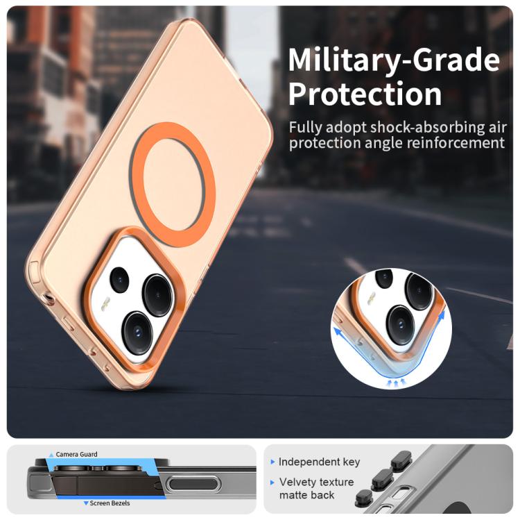 For Redmi Note 14 4G 164.84mm Candy Magsafe PC Hybrid TPU Phone Case