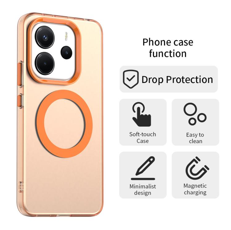 For Redmi Note 14 4G 164.84mm Candy Magsafe PC Hybrid TPU Phone Case