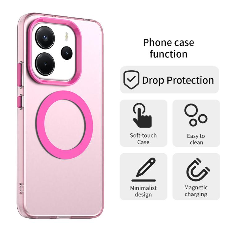 For Redmi Note 14 4G 164.84mm Candy Magsafe PC Hybrid TPU Phone Case