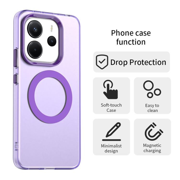 For Redmi Note 14 4G 164.84mm Candy Magsafe PC Hybrid TPU Phone Case