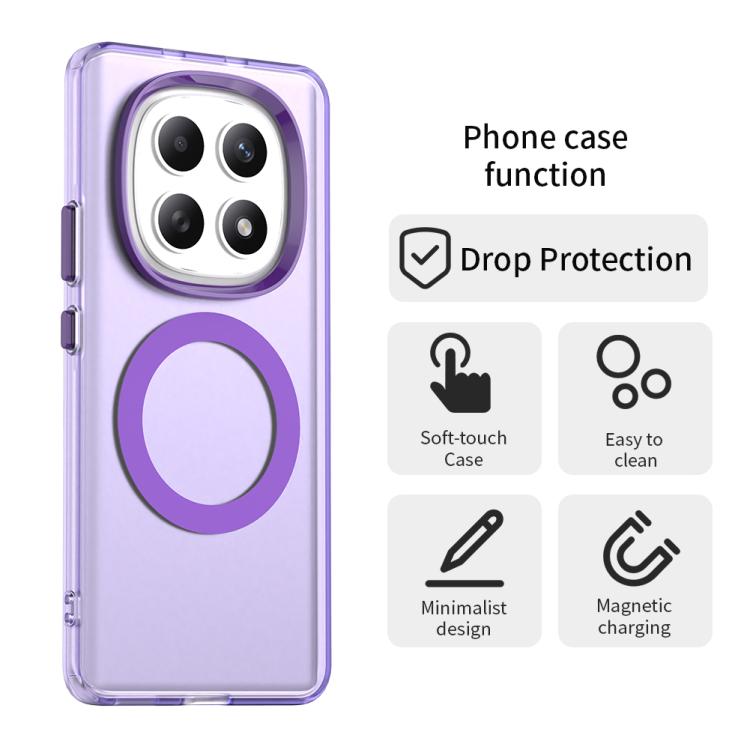 For Redmi Note 15 5G / 4G Global 164mm Candy Magsafe PC Hybrid TPU Phone Case