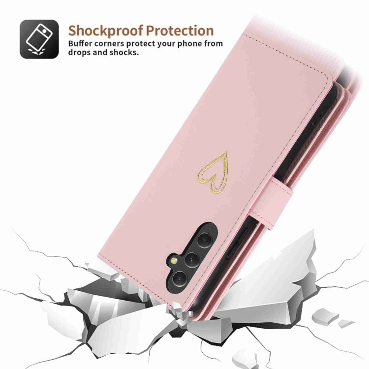 For Samsung Galaxy A54 POLA Love Multi-Card Slots Zipper Wallet Leather Phone Case