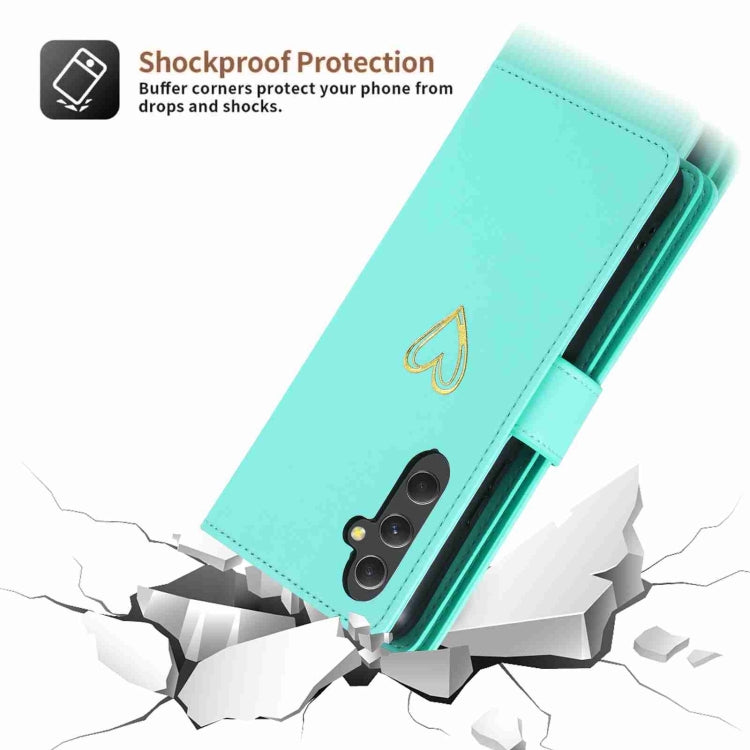 For Samsung Galaxy A54 POLA Love Multi-Card Slots Zipper Wallet Leather Phone Case