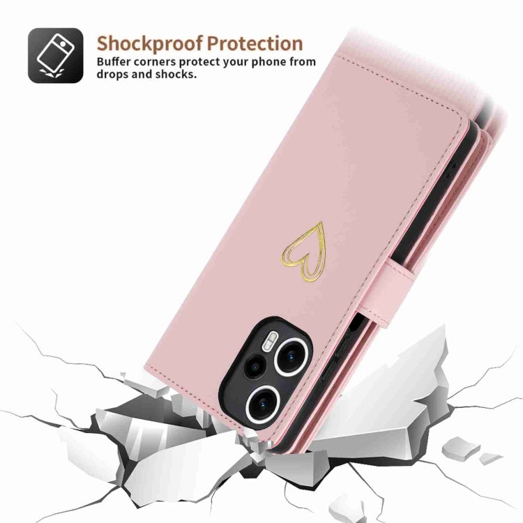 For Xiaomi Poco F5 POLA Love Multi-Card Slots Zipper Wallet Leather Phone Case