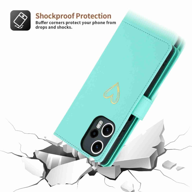 For Xiaomi Poco F5 POLA Love Multi-Card Slots Zipper Wallet Leather Phone Case