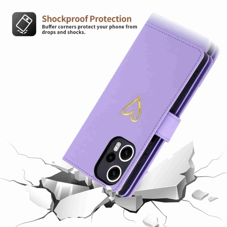 For Xiaomi Poco F5 POLA Love Multi-Card Slots Zipper Wallet Leather Phone Case