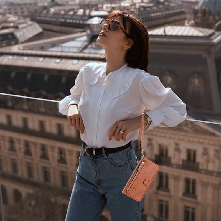 For Huawei Mate 60 Multi-Card Slots Zipper Wallet Leather Phone Case
