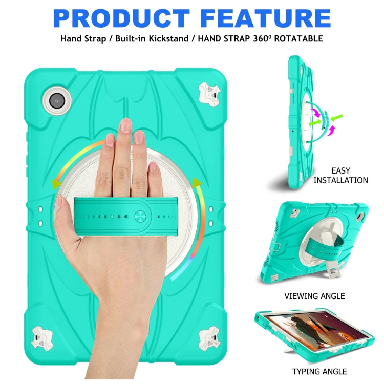 For Samsung Galaxy Tab A8 Bat Hand Grip Turntable Stand Tablet Case