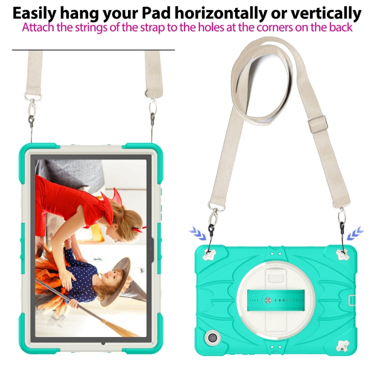 For Samsung Galaxy Tab A8 Bat Hand Grip Turntable Stand Tablet Case