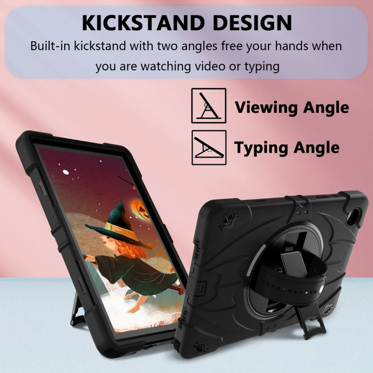 For Samsung Galaxy Tab A8 Bat Hand Grip Turntable Stand Tablet Case