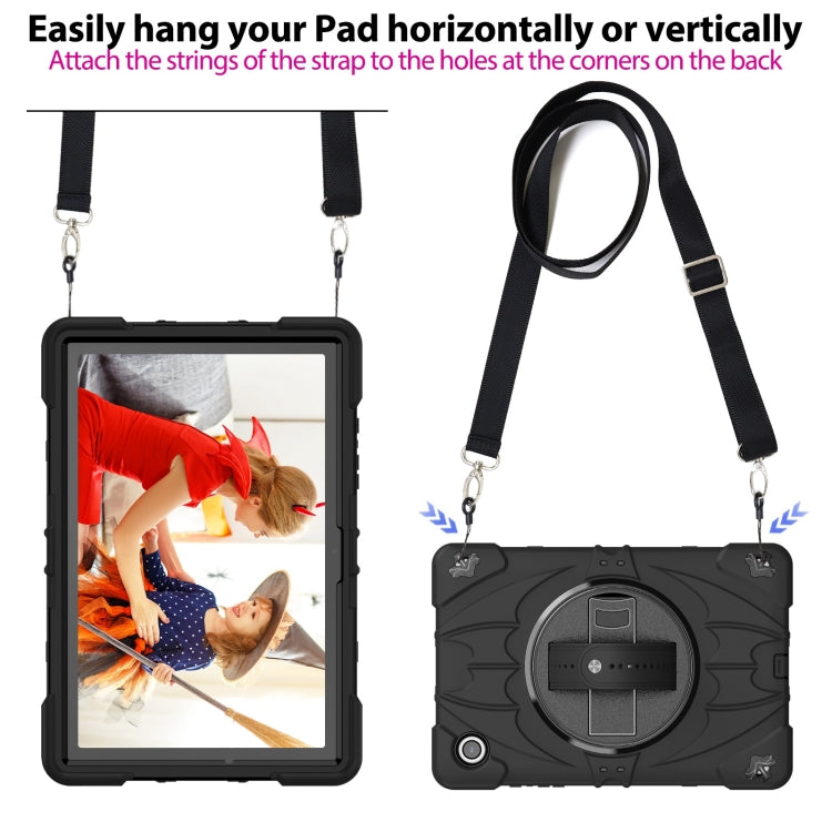 For Samsung Galaxy Tab A8 Bat Hand Grip Turntable Stand Tablet Case