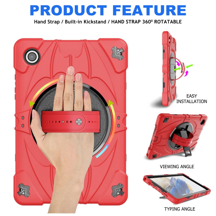 For Samsung Galaxy Tab A8 Bat Hand Grip Turntable Stand Tablet Case