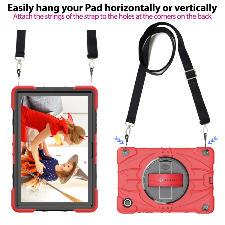 For Samsung Galaxy Tab A8 Bat Hand Grip Turntable Stand Tablet Case