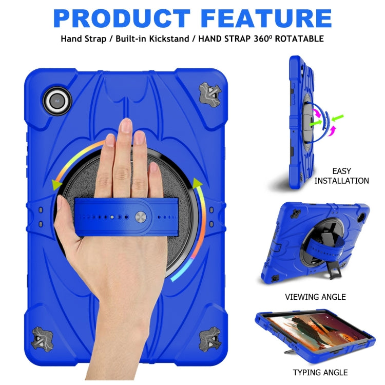For Samsung Galaxy Tab A8 Bat Hand Grip Turntable Stand Tablet Case