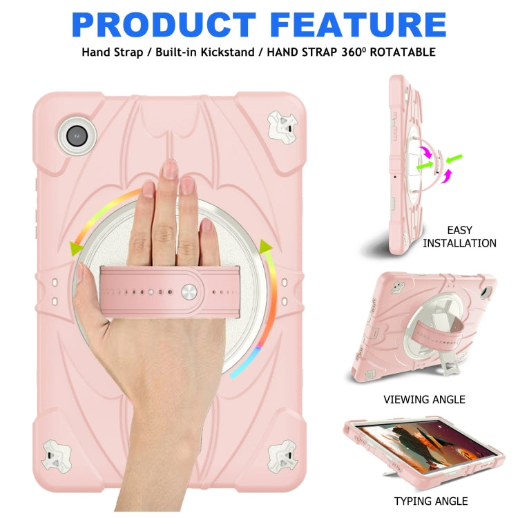 For Samsung Galaxy Tab A8 Bat Hand Grip Turntable Stand Tablet Case