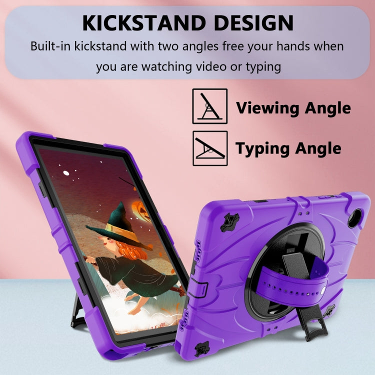 For Samsung Galaxy Tab A8 Bat Hand Grip Turntable Stand Tablet Case