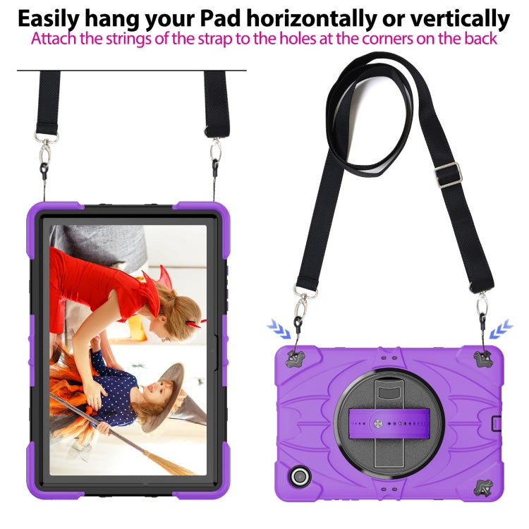 For Samsung Galaxy Tab A8 Bat Hand Grip Turntable Stand Tablet Case