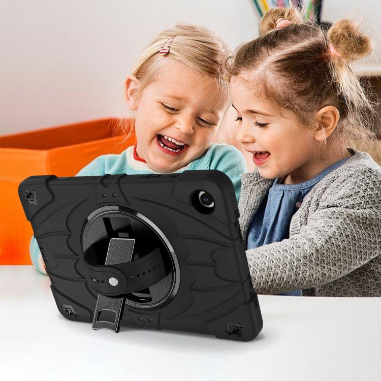 For Samsung Galaxy Tab A9+ Bat Hand Grip Turntable Stand Tablet Case