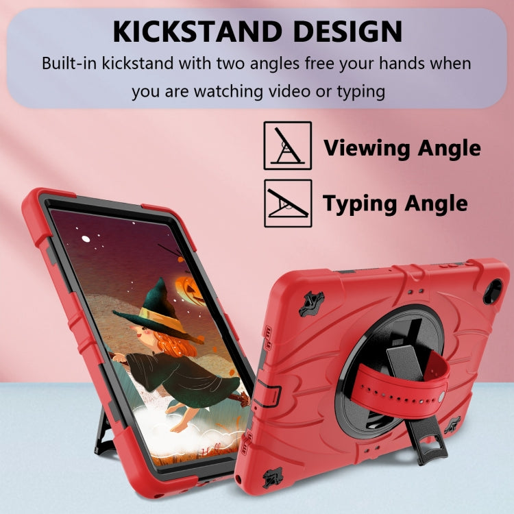 For Samsung Galaxy Tab A9+ Bat Hand Grip Turntable Stand Tablet Case