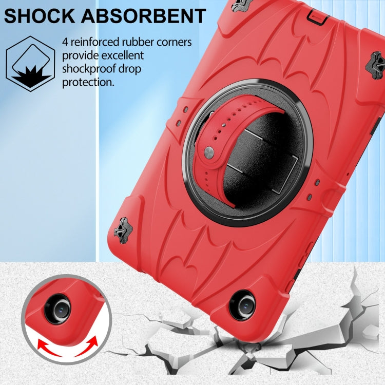 For Samsung Galaxy Tab A9+ Bat Hand Grip Turntable Stand Tablet Case
