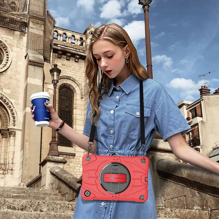 For Samsung Galaxy Tab A9+ Bat Hand Grip Turntable Stand Tablet Case