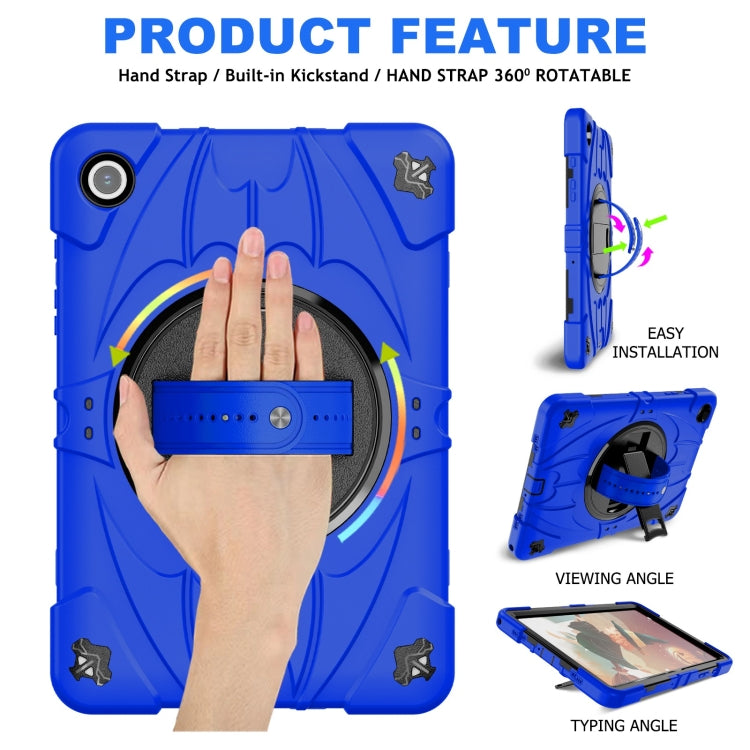 For Samsung Galaxy Tab A9+ Bat Hand Grip Turntable Stand Tablet Case