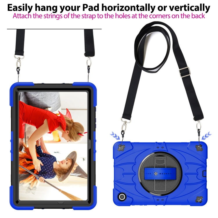 For Samsung Galaxy Tab A9+ Bat Hand Grip Turntable Stand Tablet Case