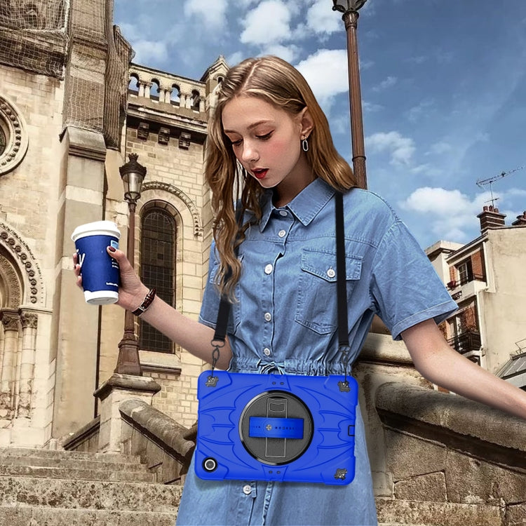 For Samsung Galaxy Tab A9+ Bat Hand Grip Turntable Stand Tablet Case