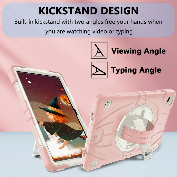 For Samsung Galaxy Tab A9+ Bat Hand Grip Turntable Stand Tablet Case