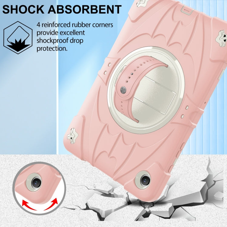 For Samsung Galaxy Tab A9+ Bat Hand Grip Turntable Stand Tablet Case