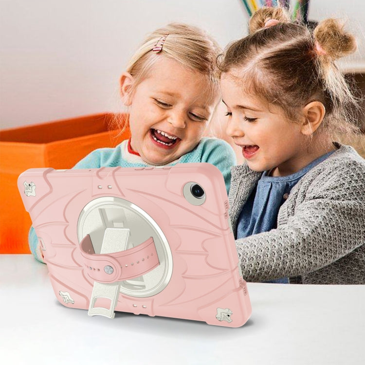 For Samsung Galaxy Tab A9+ Bat Hand Grip Turntable Stand Tablet Case