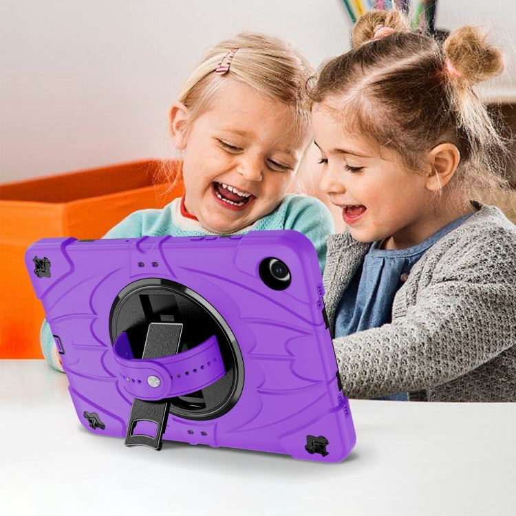 For Samsung Galaxy Tab A9+ Bat Hand Grip Turntable Stand Tablet Case