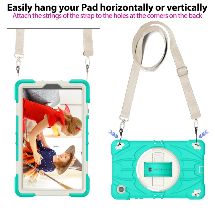 For Samsung Galaxy Tab A7 Lite Bat Hand Grip Turntable Stand Tablet Case