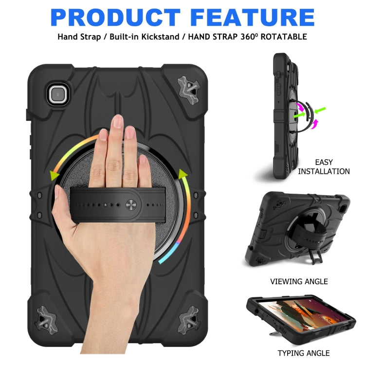 For Samsung Galaxy Tab A7 Lite Bat Hand Grip Turntable Stand Tablet Case