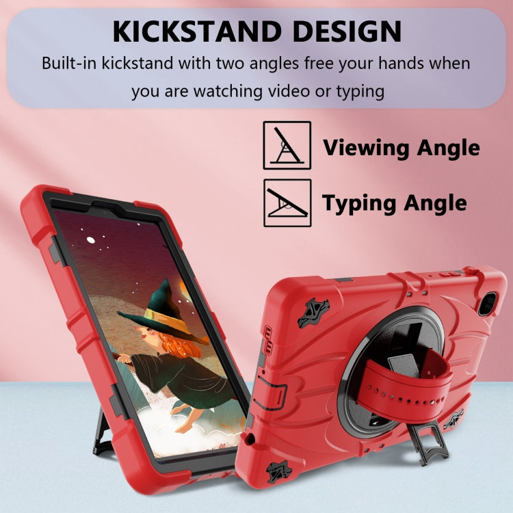 For Samsung Galaxy Tab A7 Lite Bat Hand Grip Turntable Stand Tablet Case