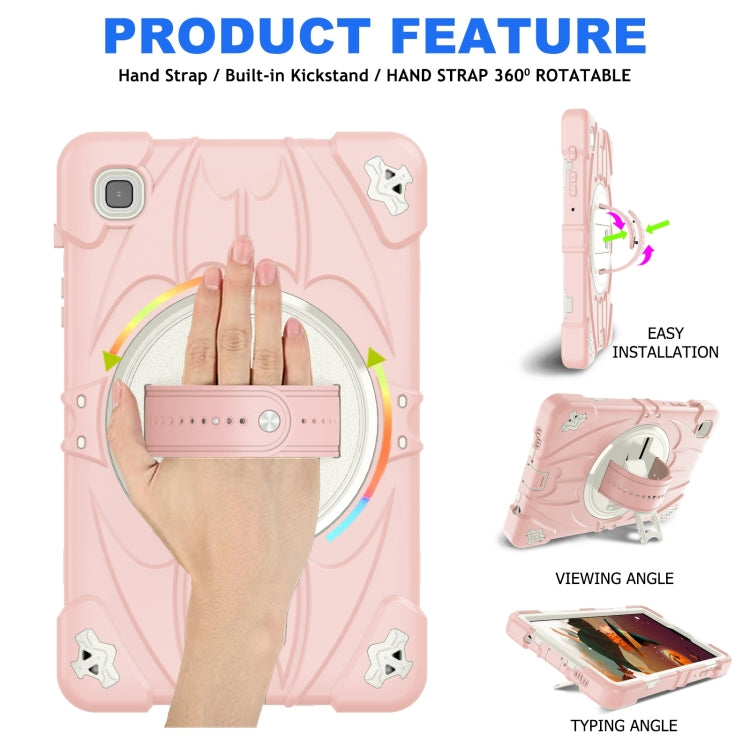 For Samsung Galaxy Tab A7 Lite Bat Hand Grip Turntable Stand Tablet Case
