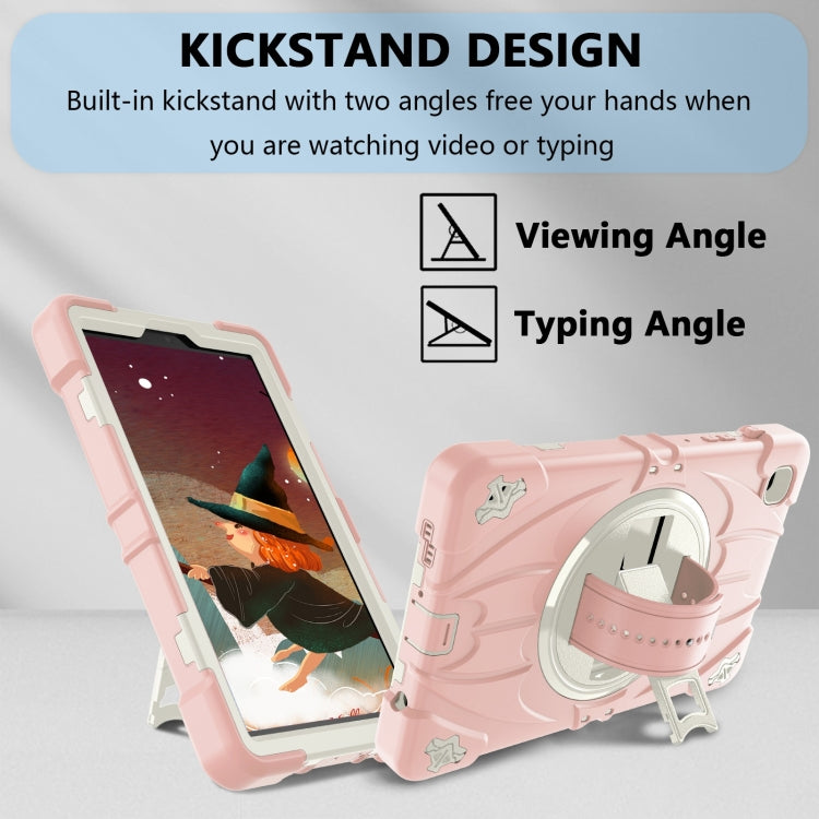 For Samsung Galaxy Tab A7 Lite Bat Hand Grip Turntable Stand Tablet Case