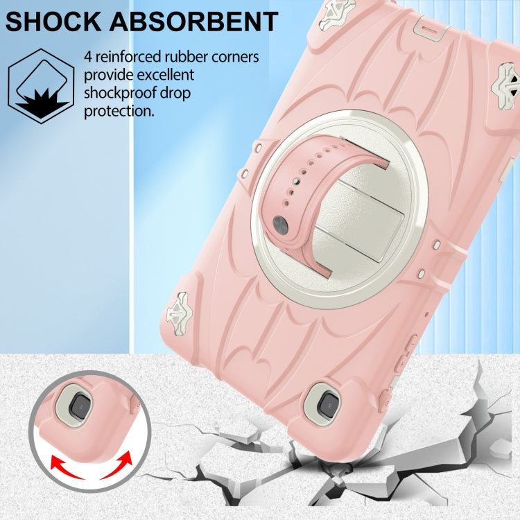 For Samsung Galaxy Tab A7 Lite Bat Hand Grip Turntable Stand Tablet Case