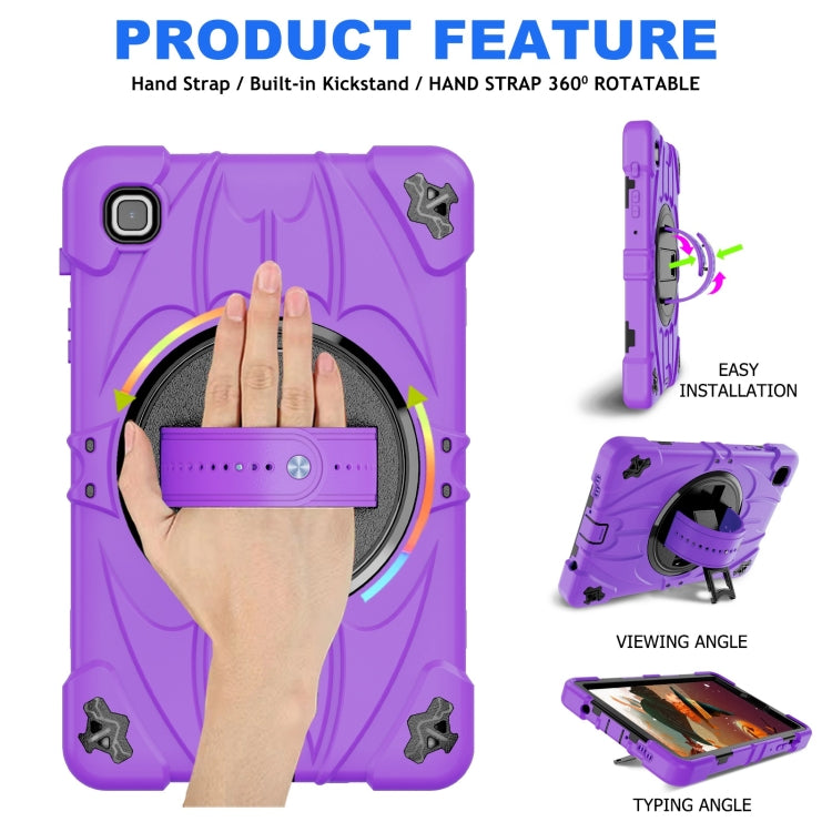 For Samsung Galaxy Tab A7 Lite Bat Hand Grip Turntable Stand Tablet Case