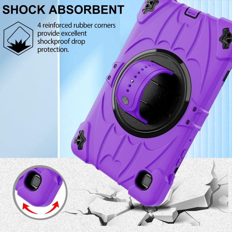 For Samsung Galaxy Tab A7 Lite Bat Hand Grip Turntable Stand Tablet Case