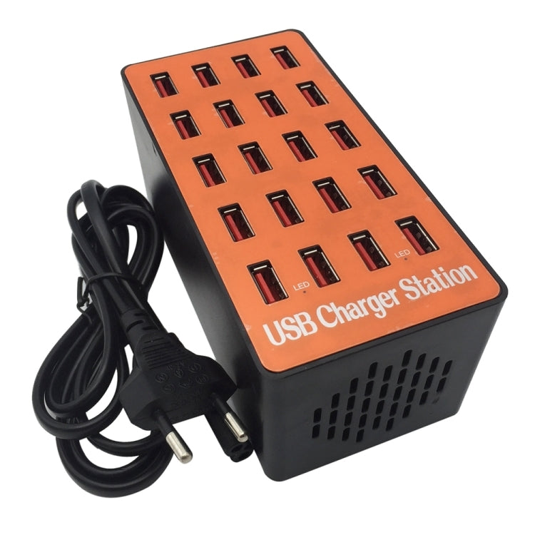 WLX-A5 90W 20 Ports USB Automatic Allocation Smart Charging Station with Indicator Light