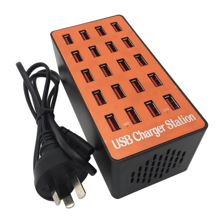 WLX-A5 90W 20 Ports USB Automatic Allocation Smart Charging Station with Indicator Light