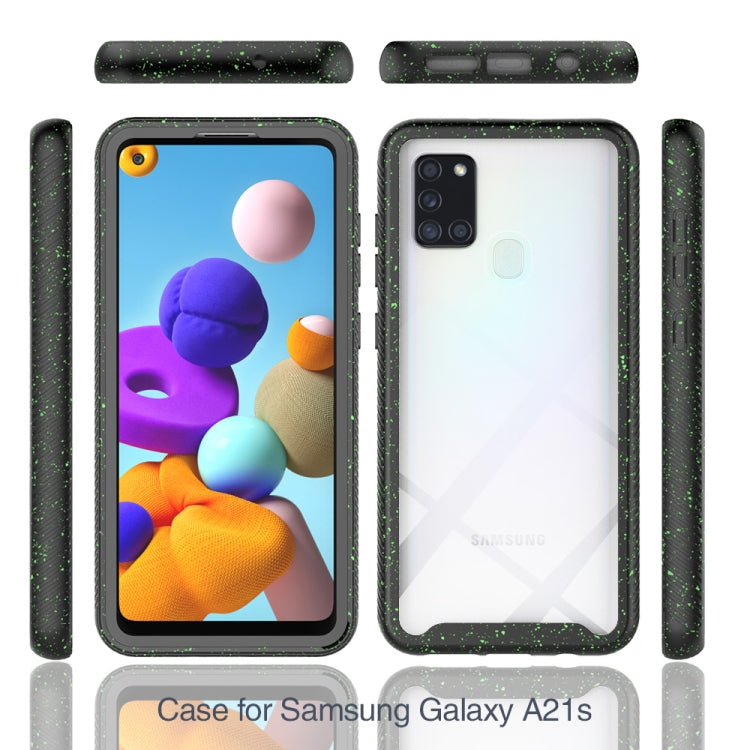 For Samsung Galaxy A21s Shockproof Starry Sky PC + TPU Protective Case