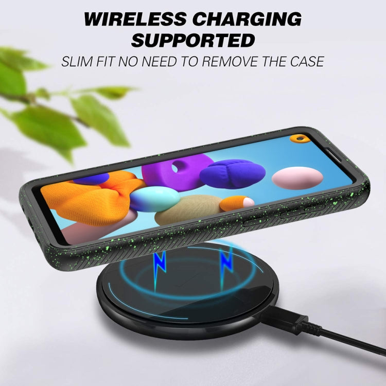 For Samsung Galaxy A21s Shockproof Starry Sky PC + TPU Protective Case